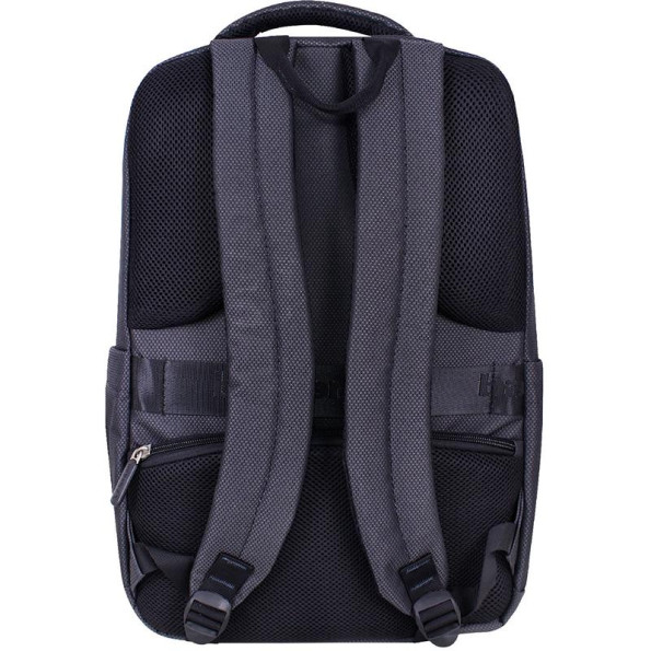 Рюкзак для ноутбука черный на 17 л с ортопедической спинкой 14