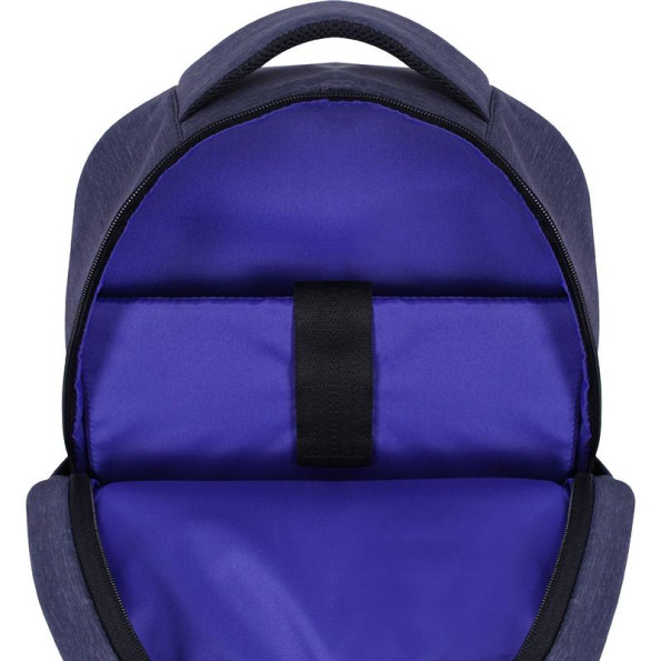 Рюкзак для ноутбука синий 22 л унисекс с ортопедической спинкой 14