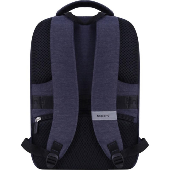 Рюкзак для ноутбука синий на 17 л унисекс с ортопедической спинкой 14