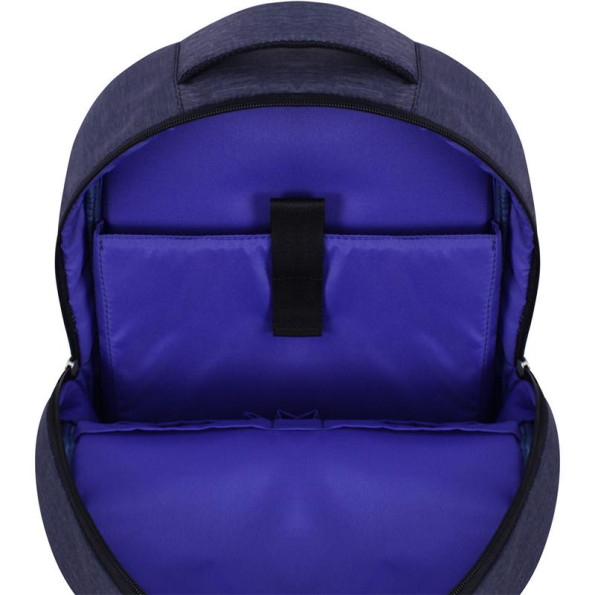 Рюкзак для ноутбука синий на 17 л унисекс с ортопедической спинкой 14