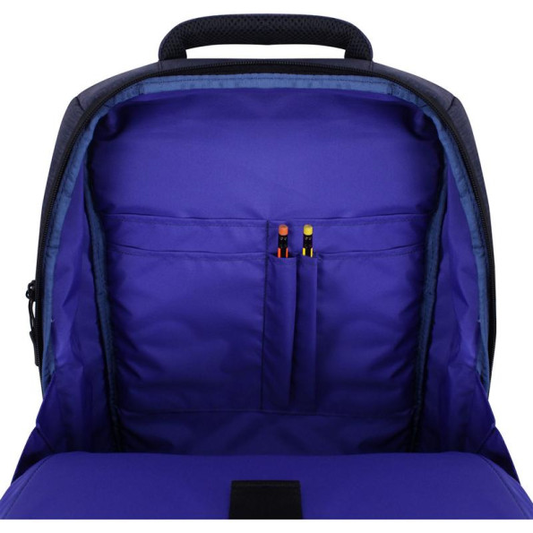 Рюкзак для ноутбука синий 20 л унисекс с ортопедической спинкой 14