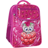 Рюкзак школьный Отличник малиновый унисекс с ортопедической спинкой на 20 л