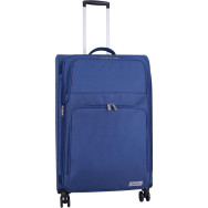 Валіза синя 83 л велика 4 колеса