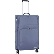 Валіза сіра 83 л велика 4 колеса