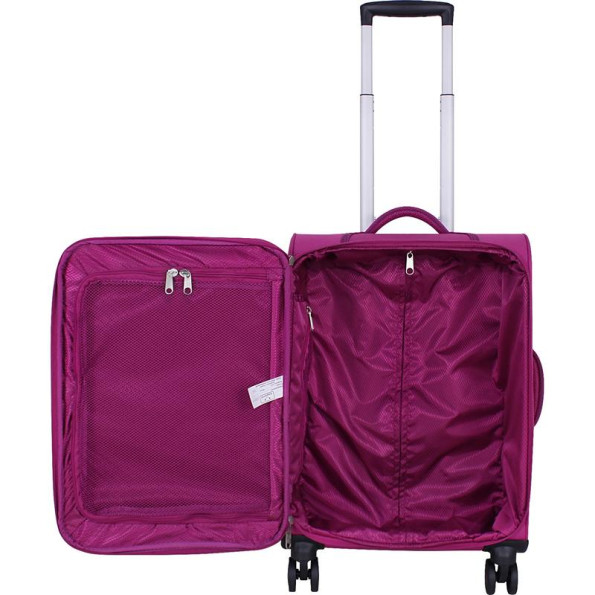 Валіза малинова 36 л унісекс ручна поклажа 4 колеса -
                                                        Фото 5