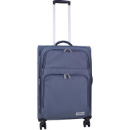 Валіза сіра 63 л унісекс середня 4 колеса