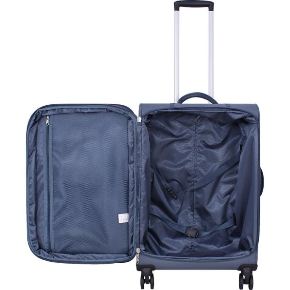 Валіза сіра 63 л унісекс середня 4 колеса -
                                                        Фото 6