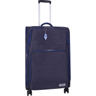 Валіза синя 83 л унісекс велика 4 колеса