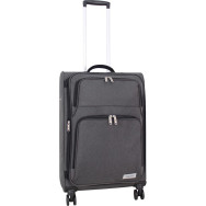 Валіза сіра 63 л унісекс середня 4 колеса