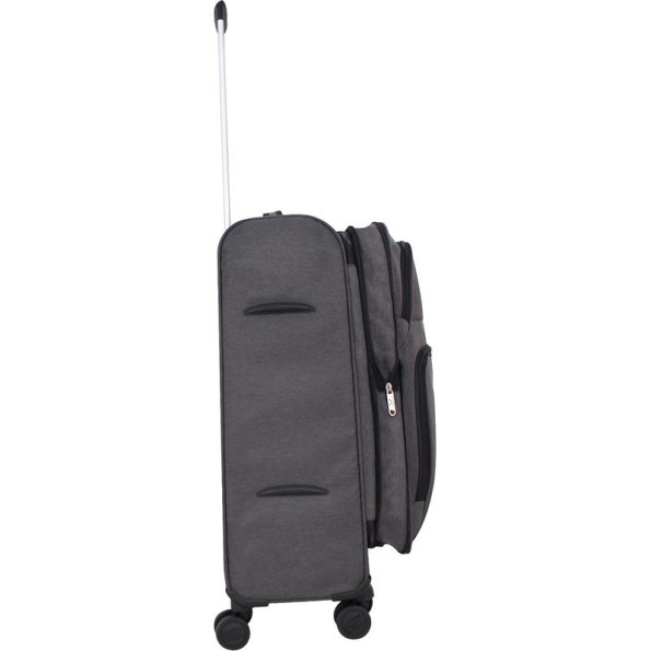 Валіза сіра 63 л унісекс середня 4 колеса -
                                                        Фото 3