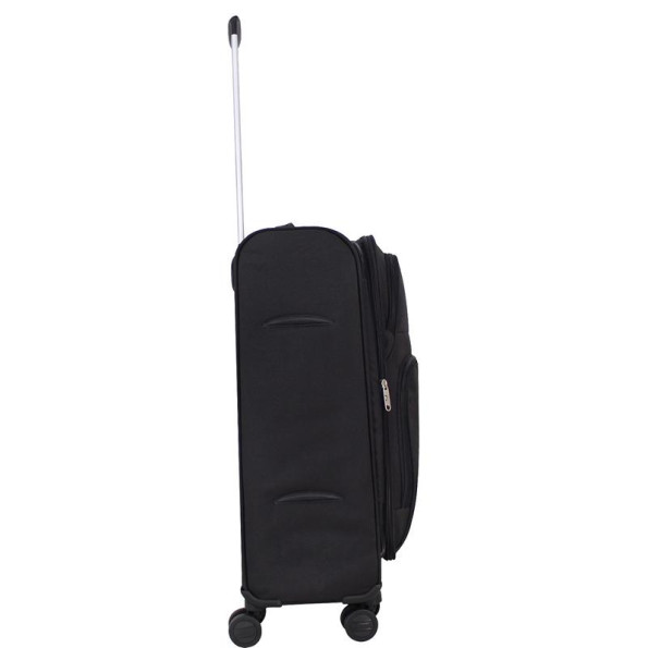 Валіза чорна 63 л середня 4 колеса -
                                                        Фото 3