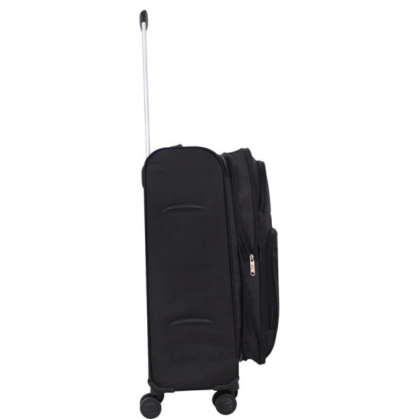 Валіза чорна 63 л середня 4 колеса -
                                                        Фото 4