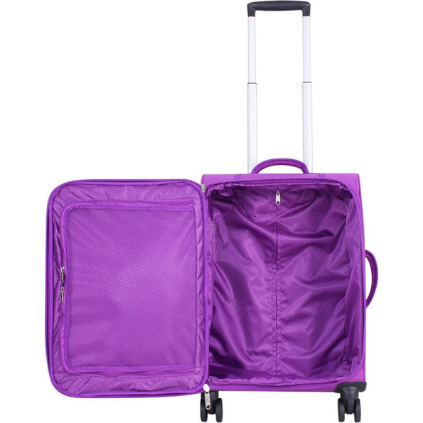 Валіза фіолетова 36 л унісекс ручна поклажа 4 колеса -
                                                        Фото 6