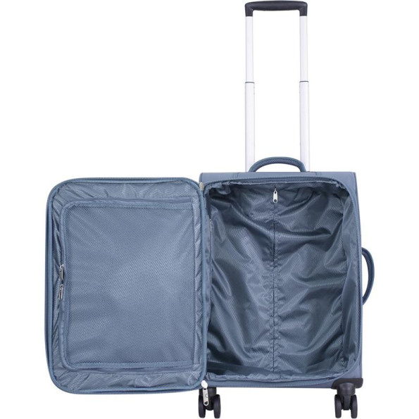 Валіза сіра 36 л ручна поклажа 4 колеса -
                                                        Фото 6