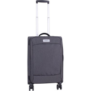 Валіза сіра 36 л унісекс ручна поклажа 4 колеса