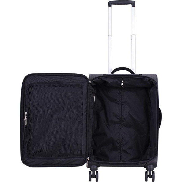 Валіза сіра 36 л унісекс ручна поклажа 4 колеса -
                                                        Фото 6