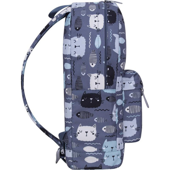 Рюкзак молодежный 17 л серый котики 332949 -
                                                        Фото 2