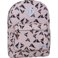 Рюкзак молодежный 17 л розовый бабочки 332950