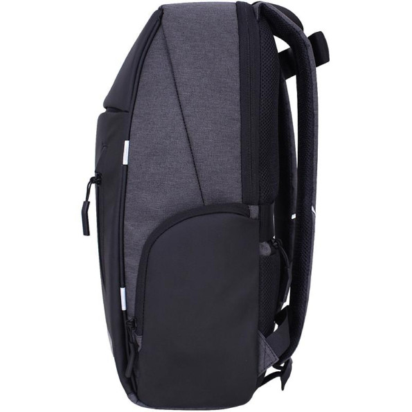 Рюкзак для ноутбука серый 17 л с ортопедической спинкой 14
