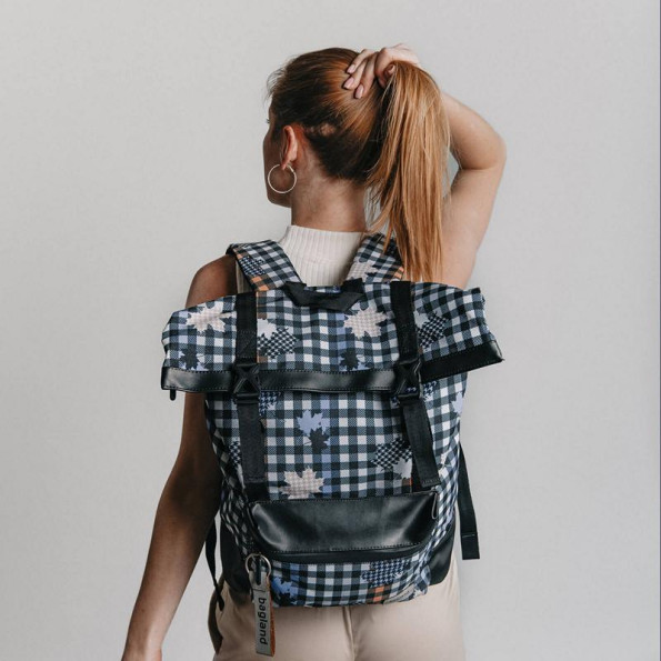 Рюкзак городской 24 л унисекс в клетку 333009 -
                                                        Фото 5