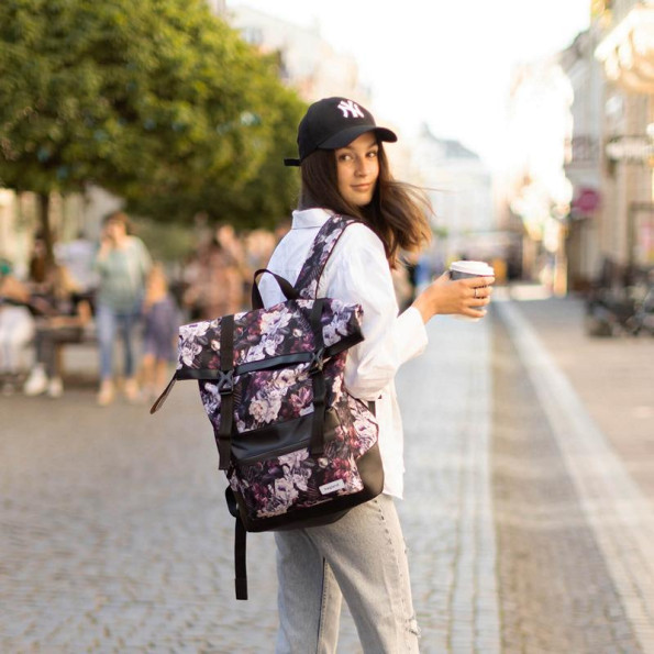 Рюкзак городской 24 л унисекс цветы 333010 -
                                                        Фото 5