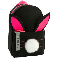 Рюкзак детский черный 10 л с розовыми ушками