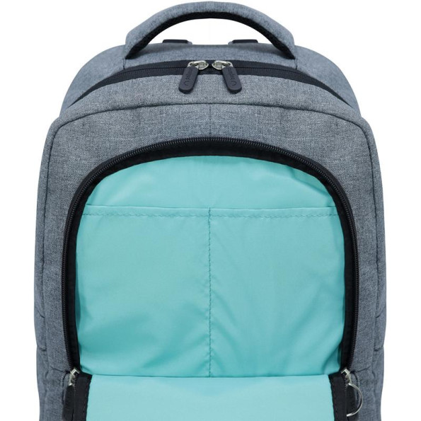 Рюкзак для ноутбука серый 22 л с ортопедической спинкой -
                                                        Фото 4