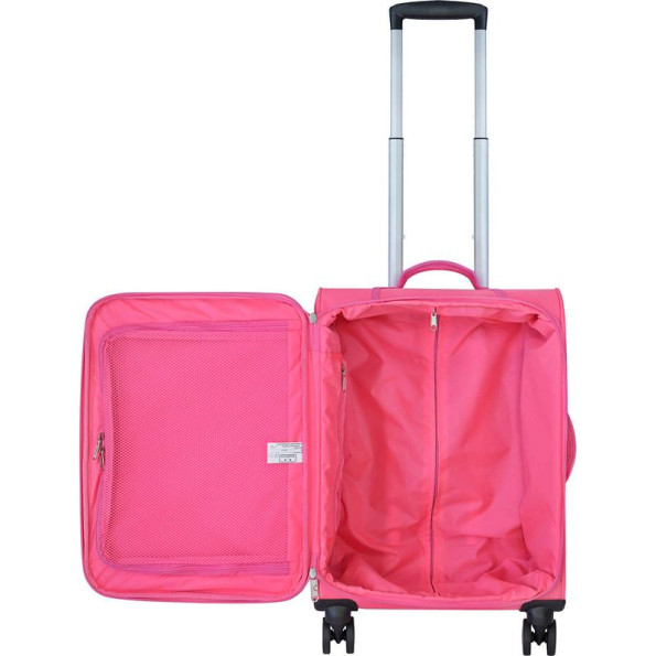 Валіза малинова 36 л ручна поклажа 4 колеса -
                                                        Фото 5