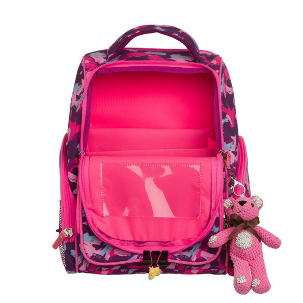 Рюкзак школьный малиновый 18 л с ортопедической спинкой -
                                                        Фото 4