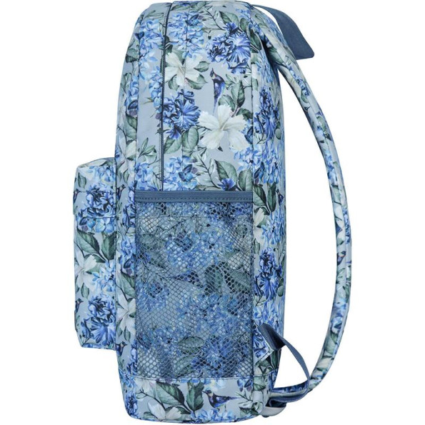 Рюкзак молодежный 17 л голубой цветы 333149 -
                                                        Фото 2