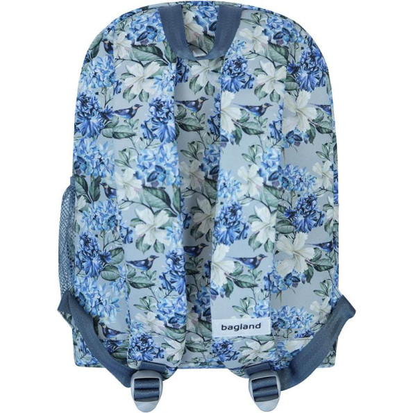 Рюкзак молодежный 17 л голубой цветы 333149 -
                                                        Фото 3