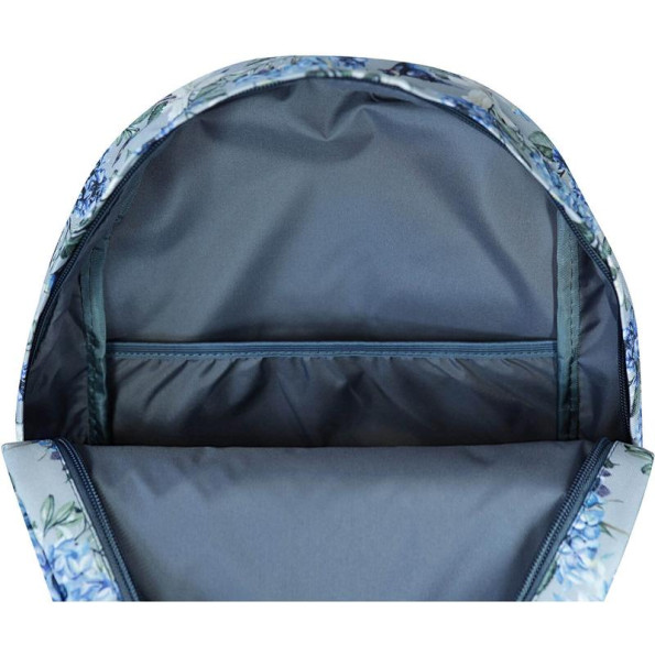 Рюкзак молодежный 17 л голубой цветы 333149 -
                                                        Фото 4