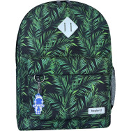 Рюкзак молодежный 17 л зелный с листьями 333151