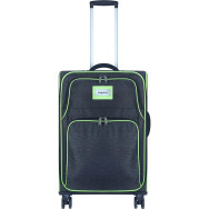 Валіза чорна 63 л унісекс середня 4 колеса