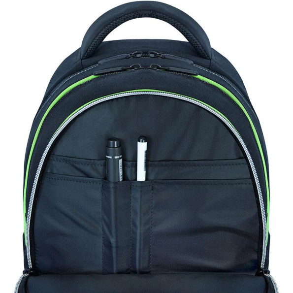 Рюкзак школьный черный 21 л унисекс с ортопедической спинкой -
                                                        Фото 4