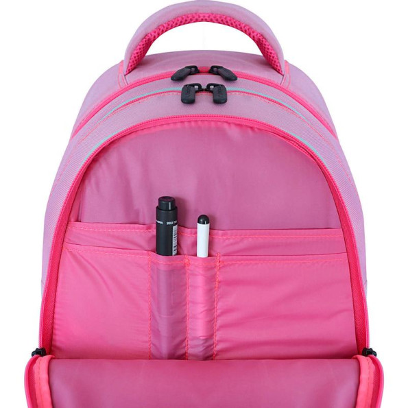 Рюкзак школьный розовый 21 л унисекс с ортопедической спинкой сублимация вкусняшки -
                                                        Фото 4