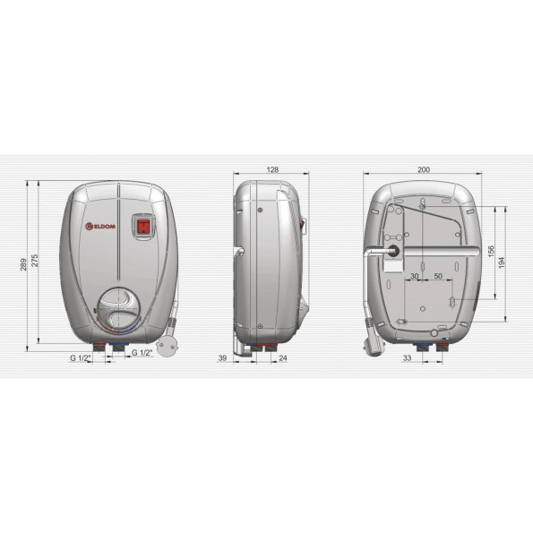 Водонагреватель Eldom Betta 6,5 kw (3+3,5) кран 72486 -
Фото 2 Водонагреватель Eldom Betta 6,5 kw (3+3,5) кран 72486 -
Фото 2