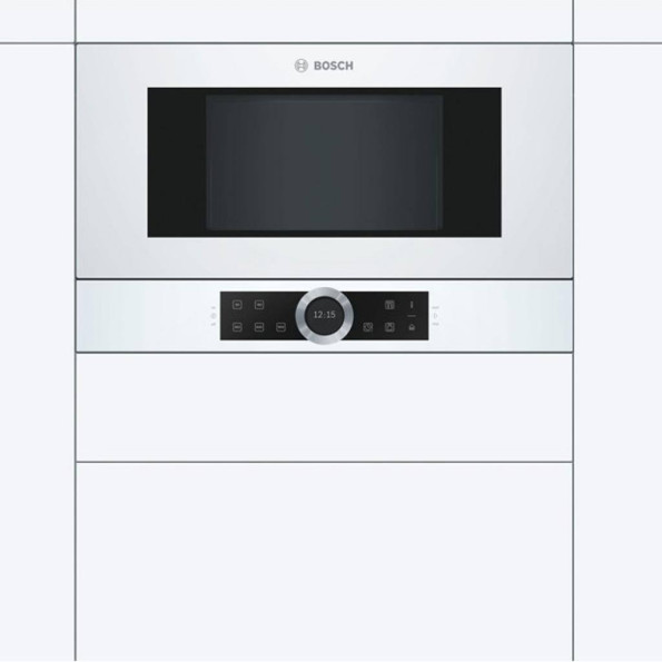 Мікрохвильова піч BOSCH BFL 634 GW1 -
                                                        Фото 2