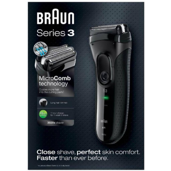 Електробритва BRAUN Series 3 3020 Black -
                                                        Фото 5