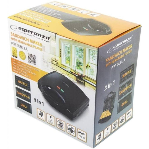 Сендвічниця Esperanza EKT006K -
                                                        Фото 3