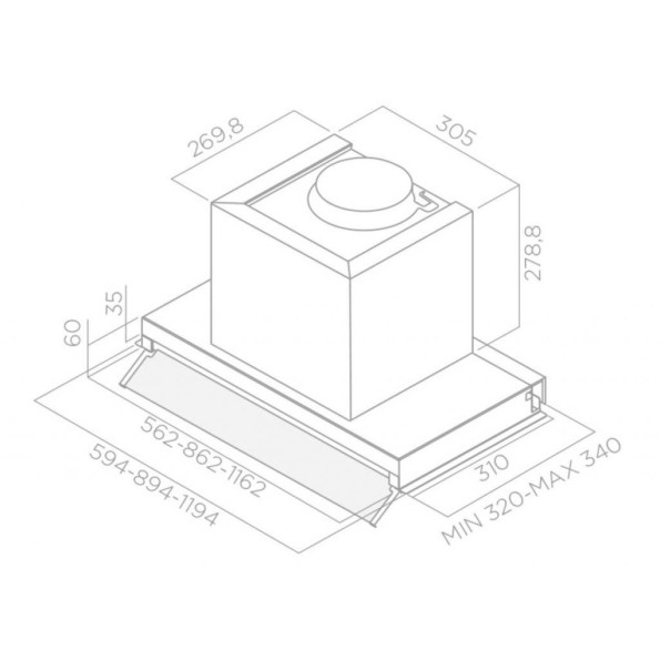 Вытяжка кухонная ELICA BOX IN PLUS IXGL/A/60 -
                                                        Фото 2