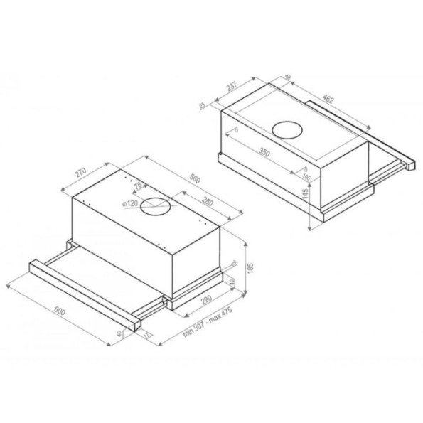 Вытяжка кухонная PERFELLI ТL 6612 IV LED -
                                                        Фото 5