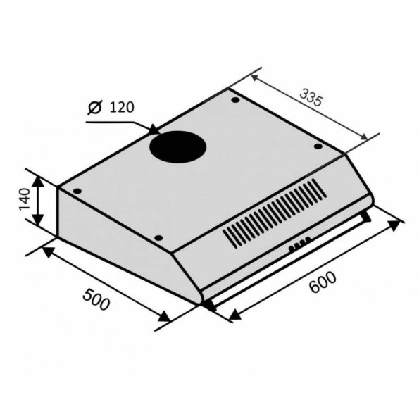 Вытяжка кухонная VENTOLUX ROMA 60 BR LUX -
                                                        Фото 6