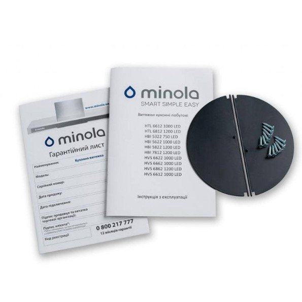 Вытяжка кухонная MINOLA HBI 5622 BL 1000 LED -
                                                        Фото 7