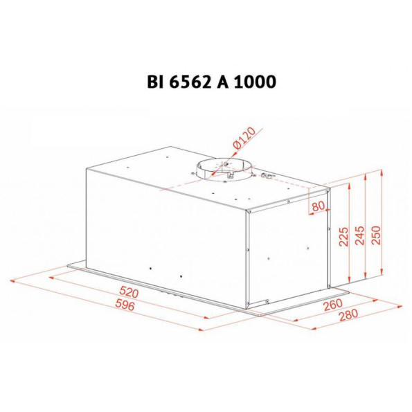 Вытяжка кухонная PERFELLI BI 6562 A 1000 W LED GLASS -
                                                        Фото 7