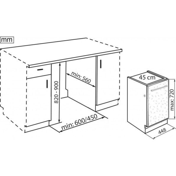 Посудомийна машина Whirlpool WSIC3M27C -
                                                        Фото 2