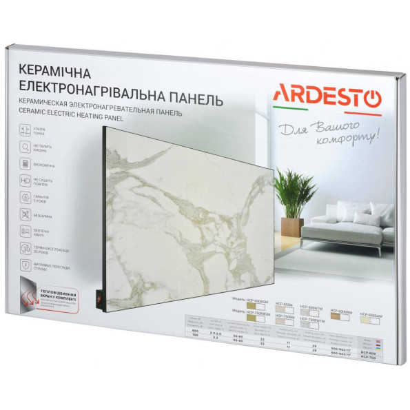 Обігрівач Ardesto HCP-750RBRM -
                                                        Фото 5