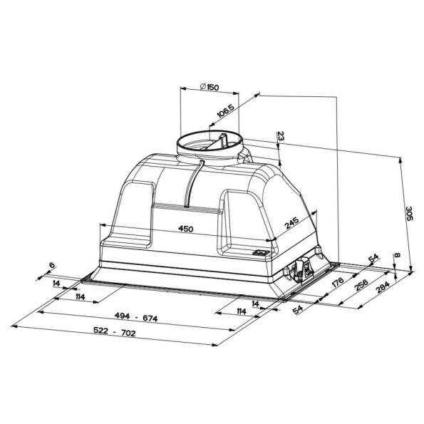 Вытяжка кухонная FABER INCA PLUS HIP X A52 -
                                                        Фото 3