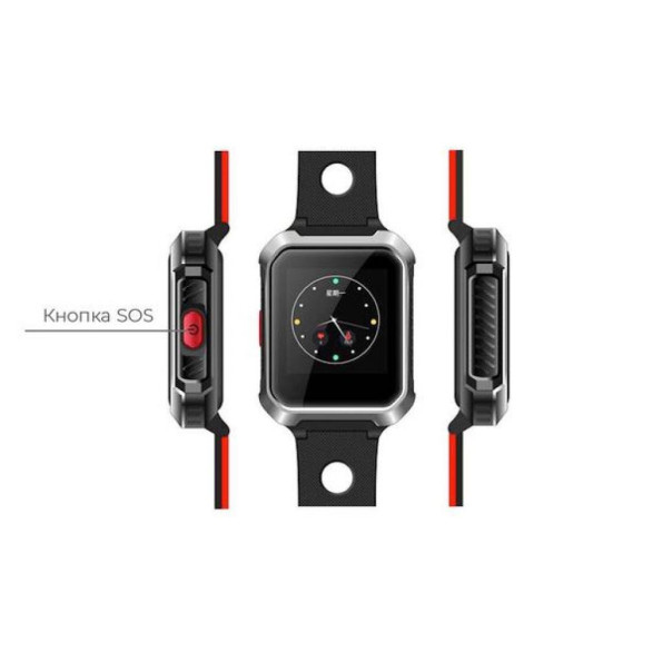 Смарт-часы GoGPS М02 Black Телефон-часы с GPS треккером (M02BK) -
                                                        Фото 2