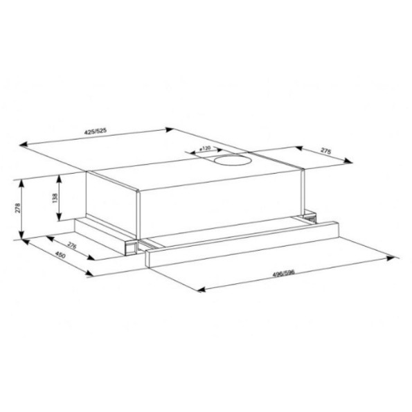 Вытяжка кухонная ELEYUS LOTUS 470 60 WH -
                                                        Фото 9